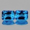 Natural Swiss Blue Topaz Pair {Flawless-VVS1}