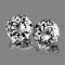 Natural White Topaz Pair 9.00 MM {Flawless-VVS1}