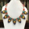 Tibet Natural Stone Tribal Queen Royal Necklace