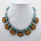 Tibet Natural Stone Tribal Queen Royal Necklace