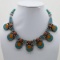 Tibet Natural Stone Tribal Queen Royal Necklace