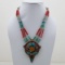 Tibet Natural Stone Tribal Queen Royal Necklace