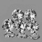 Natural AAA White Zircon 5 Pcs {Flawless-VVS1}