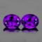 Natural Purple Amethyst Pair {VVS}