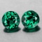 NATURAL EMERALD BLUISH/GREEN TOPAZ PAIR