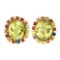 Natural Yellow Lemon Quartz Sapphire 115 Ct Earrings