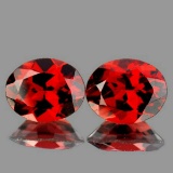 Natural Red Mozambique Garnet Pair 10x8 MM - FL