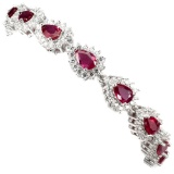 Natural  Stunning Red Ruby Bracelet