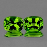 Natural AAA Green Peridot Pair {Flawless-VVS}