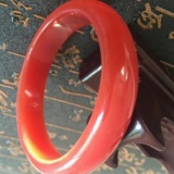 Chinese Jade Orange/Red  Bangle