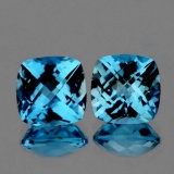 Natural Sky Blue Topaz Pair {Flawless-VVS1}