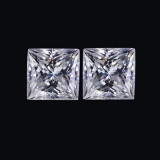 Stunning Princess Lab Diamond Pair 8.00 MM - VVS