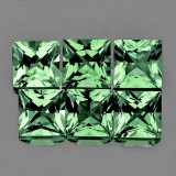 Natural AAA Green Princess Cut Sapphire [Flawless-VVS]