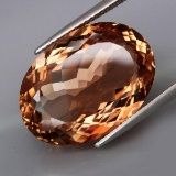 Natural Peach Champagne Topaz 24.29 Cts - VVS