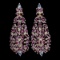Natural Rhodolite Garnet & Tanzanite Earrings