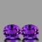 Natural Purple Amethyst Pair 11x9 MM{Flawless-VVS}