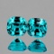 Natural Cambodian Intense Blue Zircon Pair 6.00 MM - FL