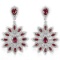 Natural RED RUBY PEAR-MARQUISE Earrings