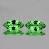 Natural Green Tsavorite Garnet Pair{Flawless-VVS}