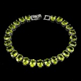 Natural Untreated 125 Carats  Peridot Bracelet