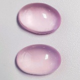 Natural Pastel Pink Rose Quartz Pair 32.80 CT Flawless