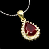 Natural Pigeon Blood Red Ruby Pendant