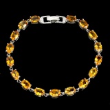 Natural Unheated Oval Citrine Bracelet
