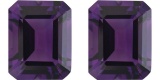 Purple Lab Amethyst Pair 15x12 MM Carats - VVS