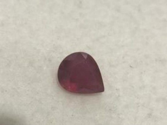 Natural Pear Red Ruby 3.01 Cts