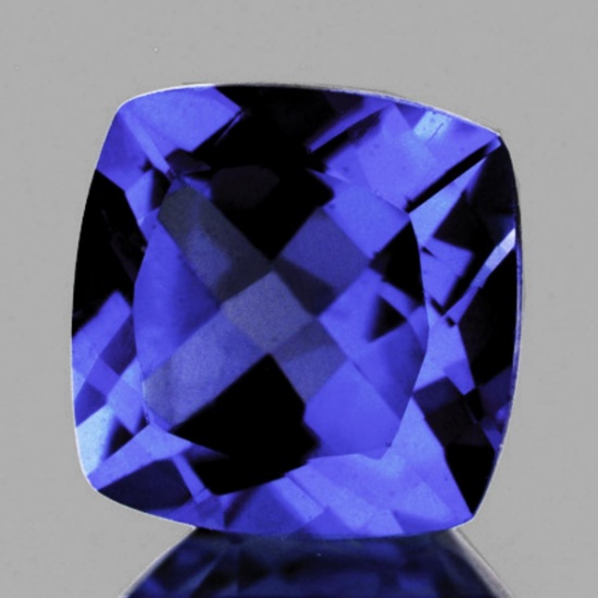 Natural Purple Blue Cushion Tanzanite 2.45 Cts - VVS