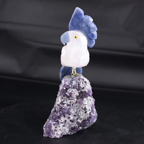 Natural Stone Handcarved Quartz Bird