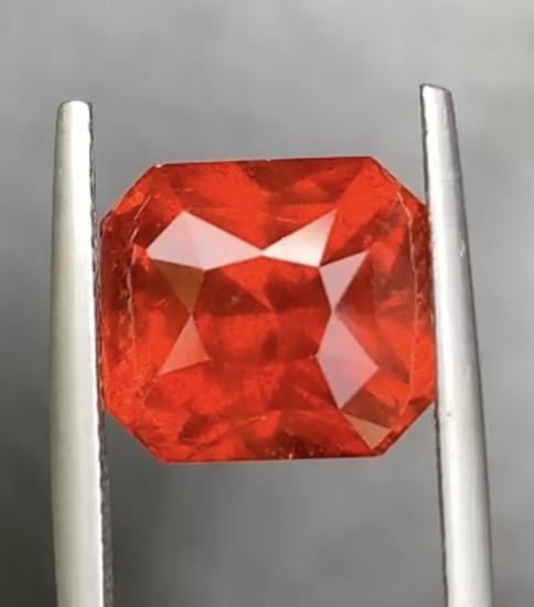 Natural Mandrin Orange Spessartite Garnet  - Certified