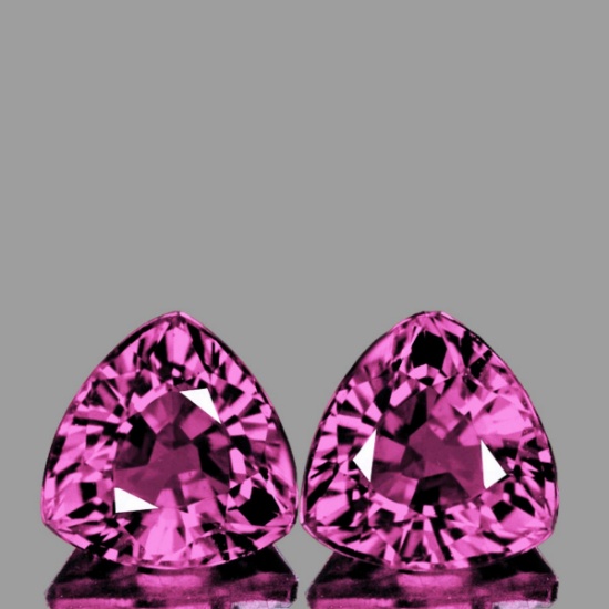 Natural Premium Violet Pink Sapphire Pair {Flawless-VVS}