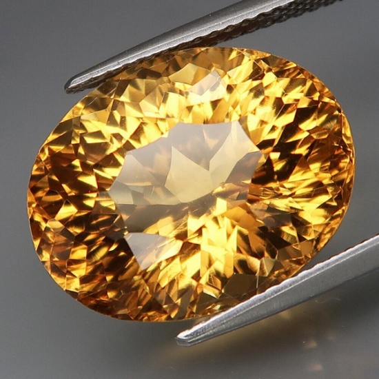 Natural Brazil Citrine 13.36 Cts Untreated