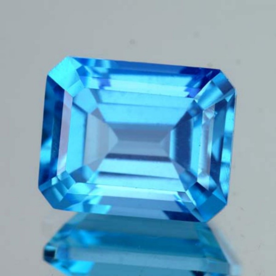 Natural Swiss Blue Topaz {Flawless-VVS1}