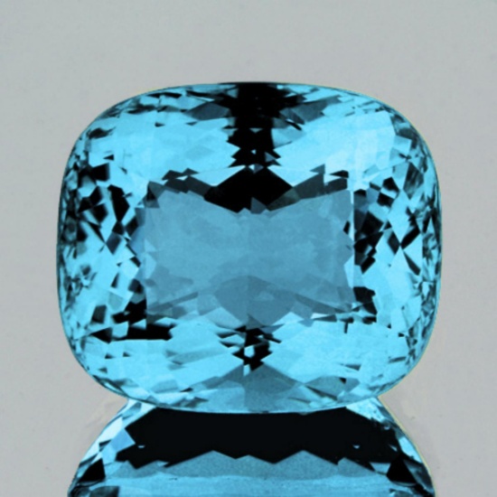 Natural Swiss Blue Topaz 21.68 Cts  {Flawless-VVS}
