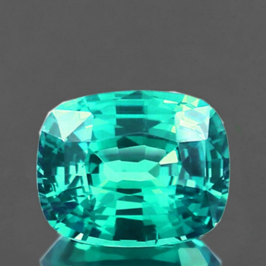 Natural Intense Blue Green Apatite 1.14 Cts [VVS]