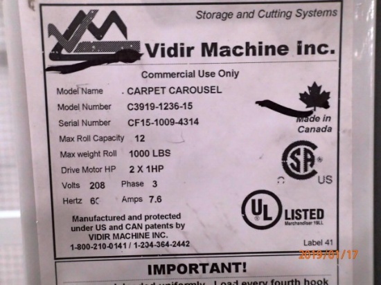 VIDIR C3919-1236-15 CARPET CAROUSEL