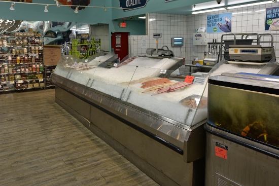 Stark Open Ice Seafood Display Case 16'