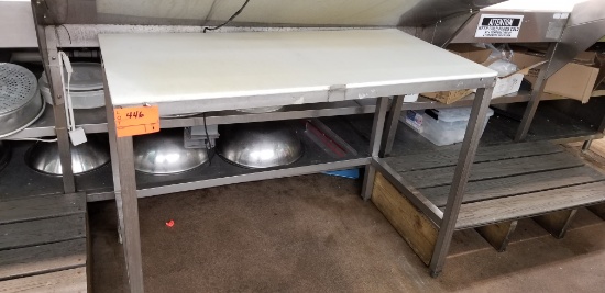 5' poly top prep table