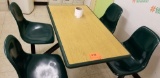 4 seatw/ table breakroom set
