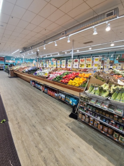 40 Ft. Custom Wood Produce Display