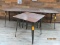 Set Of 4 Wood Top Bistro Tables