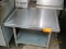 Low Stainless Steel Table