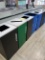 Set of 6 Trash / Recycle Bins