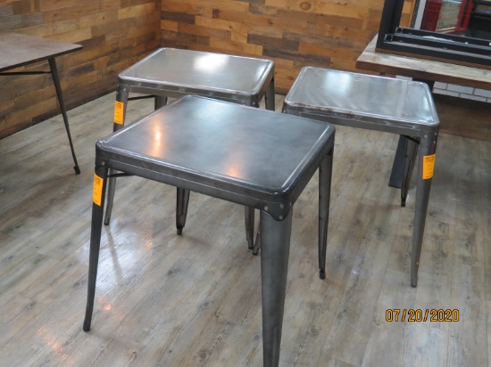 Set Of 3 Metal Bistro Tables