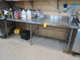 8' Stainless Steel Prep Table