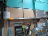 Stainless Steel Shelf With Hanging Bar Below