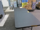 Black Plastic Folding Table