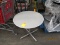 Round Metal Bistro Table